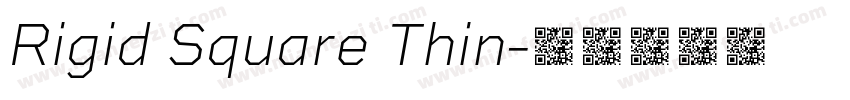Rigid Square Thin字体转换